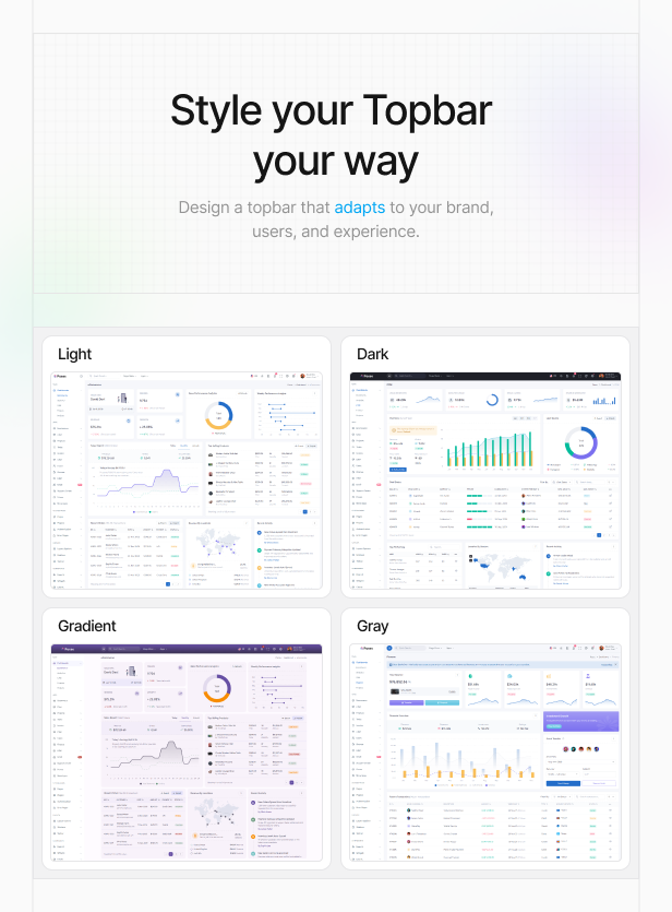 Paces - Tailwind CSS, Bootstrap, React, NextJs, Angular, Blazor, Laravel Admin Dashboard Template - 12