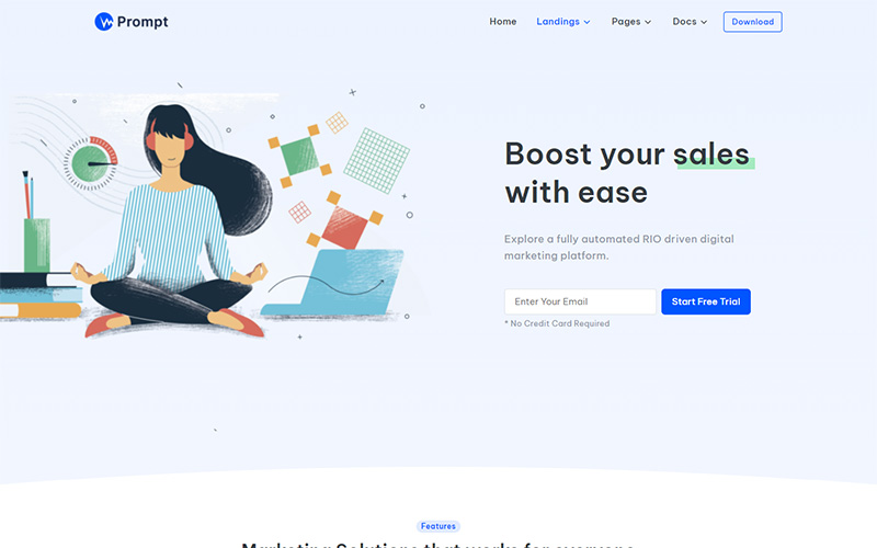Prompt Vue | Multipurpose Bootstrap Template