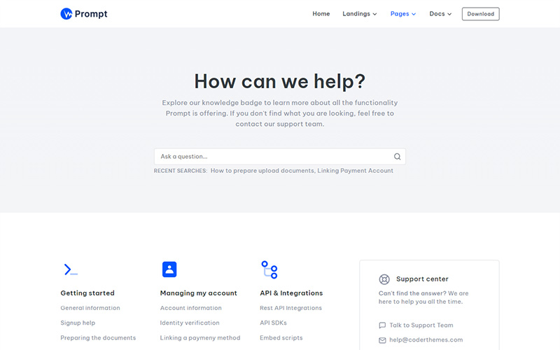 Premium Landing Pages | Prompt - Tailwind CSS Multipurpose Landing Page ...